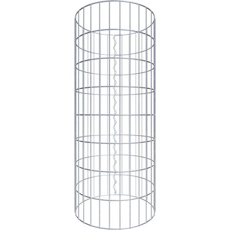 Gabiondeco - Colonne de Gabion ronde. diamètre 47 cm. maille 5 x 10 cm - Hauteur : 80 cm - Made in Germany (1/5)