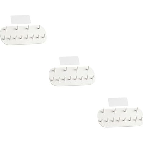 6pièces Supports à Bijoux Muraux Plastique Pour Boucles Oreilles Et Colliers Présentoir Élégant Et Pratique Pour Organisateur Accessoires (1/5)