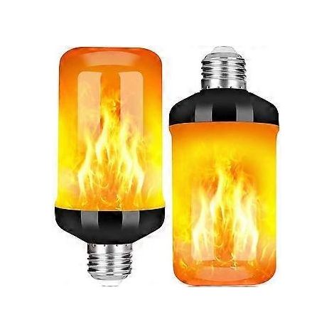 Ampoule LED E27 effet flamme, 5 W, 4 modes d'éclairage, idéale pour la décoration intérieure et extérieure (Noël, jardin, mariage, fêtes). (1/5)