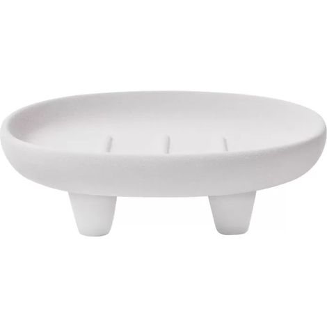 Jabonera de Gres ORGANIC Blanco hueso Spirella (1/4)