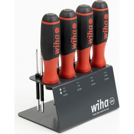 Wiha Drehmoment-Schraubendreher Set easyTorque 2 Torx, TorxPlus 13-tlg. fest voreingestellte Drehmomentbegrenzung im Werkbankständer (1/5)