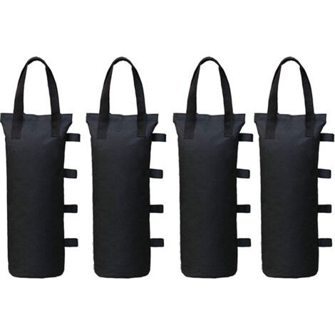 Poids Tonnelle Industrielle 600D, Jeu de 4 Poids pour Tonnelle, Revêtement Intérieur en PVC, Sac de Sable pour Tonnelle pour Tente Pop-up, Auvent ou Parasol (Unique Tube) (1/4)