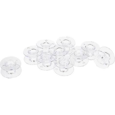 Canettes en plastique Brother - 10 pièces - 11,5 mm - Blanc
