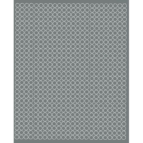 Pegatinas circulares de 7 mm, pegatinas circulares de puntos, 720 unidades, gris brillante