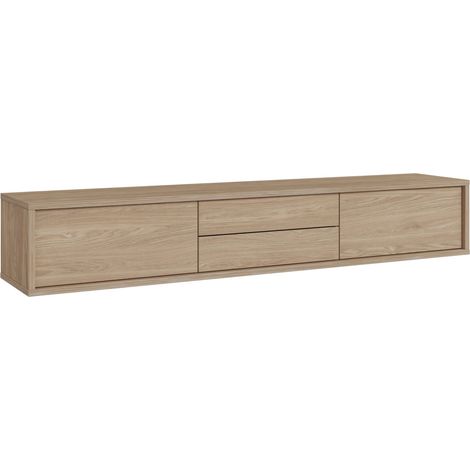 Mueble TV Austin 325, Roble, Número de puertas: 2, Número de cajones: 2, 180x30x36cm (1/5)