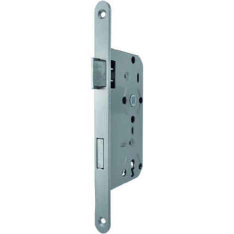 Einsteckschloss Zimmertürschloss BB 55/72/20/8 145x80x14 mm rund DIN L (1/2)