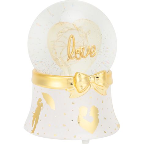 Boîte à musique en cristal artificiel avec lumière LED, boîte à musique électrique, objet de décoration, cadeau (1/5)