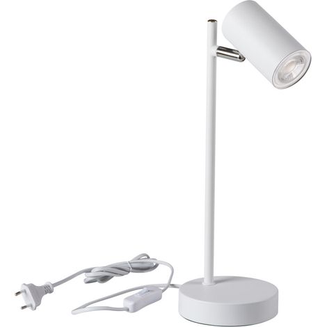 Lampada da tavolo EVALO TL - Design scandinavo - Aluminio bianco - Orientabile (1/5)