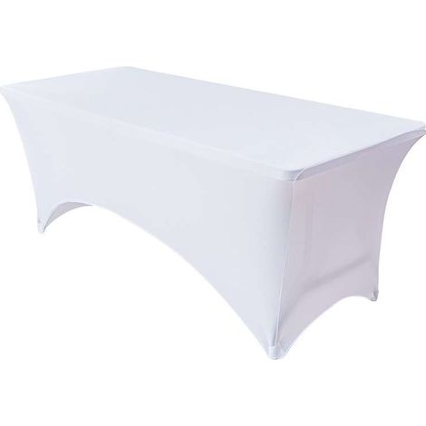 Copritavolo Bianco 182x74x74 cm per Tavolo Catering (1/5)