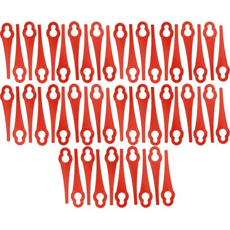 vhbw 50x lames de rechange de remplacement pour Einhell 34.057.30 taille-bordures - rouge, nylon / plastique (1/4)