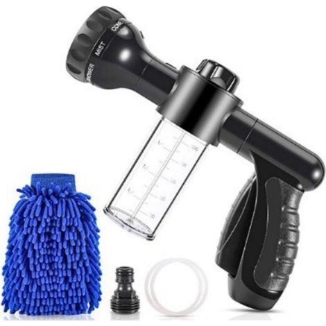 Pistolet d’Arrosage Jardin 8 Modes, Buse Haute Pression pour Arrosage Plantes, Pelouse, Lavage Voiture (1/5)