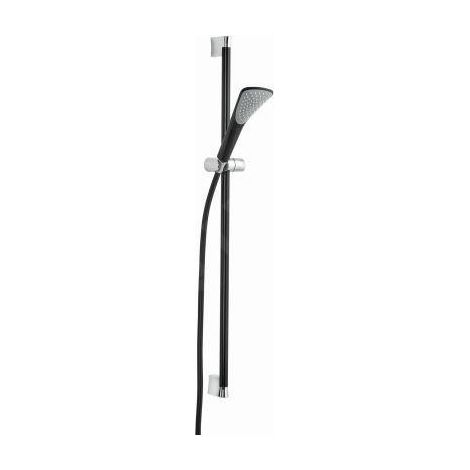 Kludi Fizz - Ensemble pommeau de douche, flexible de douche, barre 900 mm, noir mat 6764087-00 (1/2)