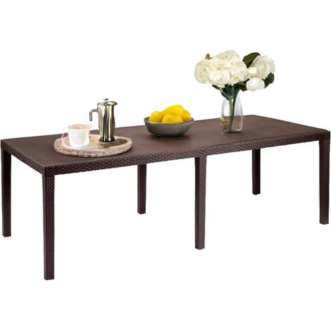 Abbaviva Gartentisch, 10 Personen, 90x150x72h cm, Braun