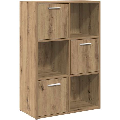 Bibliothèque,Armoire à Livres chêne artisanal 60,5x30x90 cm bois d'ingénierie CFW6693493 (1/5)