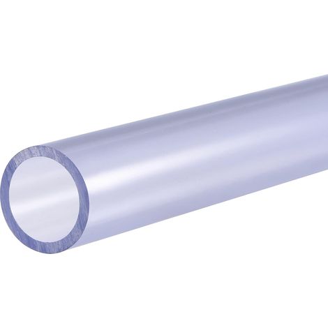 Tuyau Rigide en PVC Rond Tube PVC 20mm Diamètre Interne 25mm Diamètre Externe 0.2m Transparent Bleu Haut Transparence pour Eau Tube Artisanats Présentoirs (1/5)