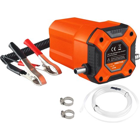 Extracteur d'huile, Pompe de transfert diesel, Design portable, Orange (1/2)