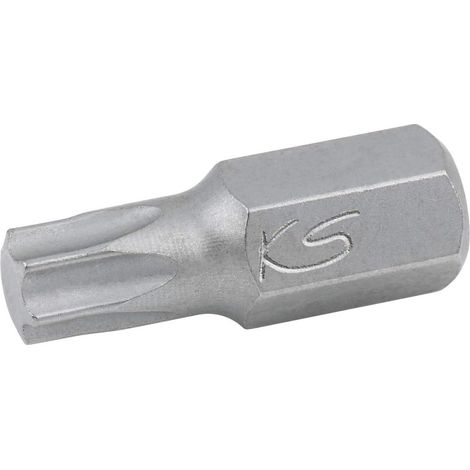 1 - Embout De Vissage - Embout Torx - Acier Nickelé - Pour Visseuse Et Usage Manuel - Atelier Et Industrie - Argent - 30x10mm