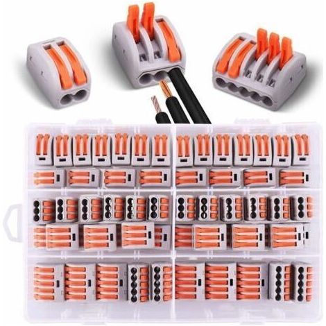 Connecteur Électrique - Levier De Fonctionnement - 2 Pôles 30 Pièces - 3 Pôles 20 Pièces - 5 Pôles 10 Pièces - Section 0 08 À 4 Mm2 - 250 V - 32 A (1/4)