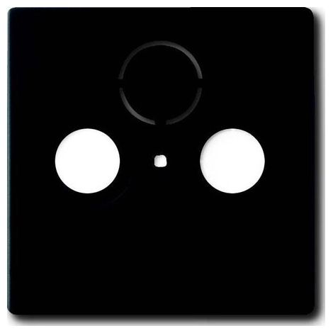 Busch-Jaeger Tapa central TV / SAT 3 veces negro mate - Plataforma 63 (1743-885), 2CKA001724A4298