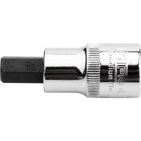 Rs Pro – Douille hexagonale 6mm – Entraînement carré 1/2' – Longueur 55mm – Acier chrome vanadium – Finition chrome (1/3)