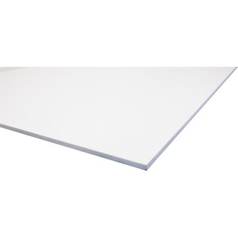 Plaque PVC expansé blanc - Coloris - Blanc, Epaisseur - 6 mm, Largeur - 100 cm, Longueur - 100 cm