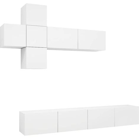 Maison Exclusive - Set de muebles de salón TV 7 piezas madera de (1/5)