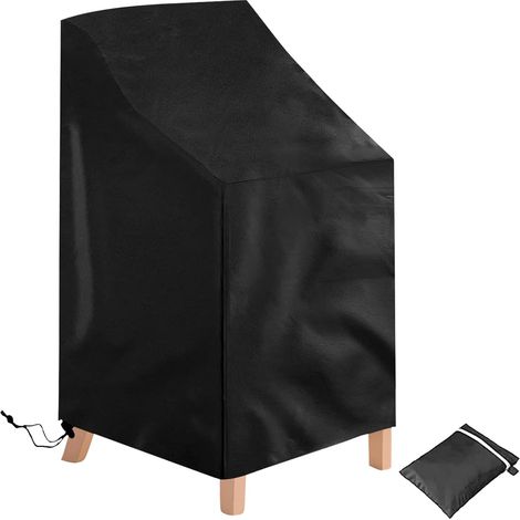 CCYKXA Stuhlhülle, Outdoor-Stuhlschutz aus Oxford-Gewebe für Garten- und Balkonstühle, winddicht, UV-beständig, Größe 64 x 64 x 70/120 cm (1/5)
