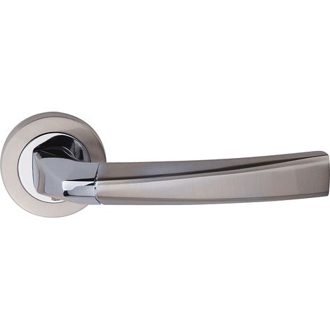 Manilla puerta zamak roseta redonda bicolor alto uso modelo 320 (1/5)