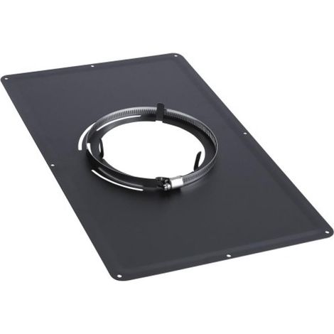 Plaque de propreté TEN en inox noir 30x50cm diamètre 180mm