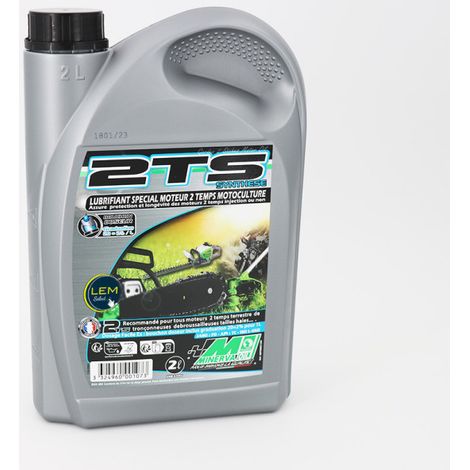 Lem Select – Huile moteur 2 temps 2L – Haute performance pour moteurs terrestres – Protection contre l'usure et corrosion – Pour tronçonneuses et tondeuses (1/2)