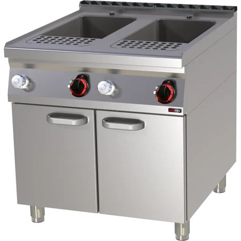 Cuiseur à pâtes électrique 33 + 33 l avec soubassement 400 V REDFOX - VT 90/80 E - REDFOX