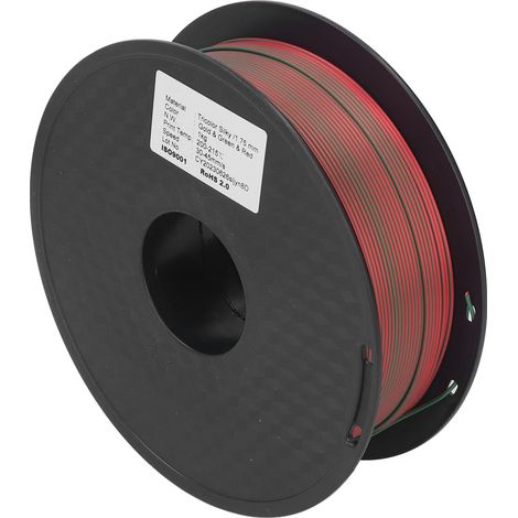 3D-Druckerfilament 1,75 mm Gold Grün Rot Dreifarbiges PLA-Filament Verbrauchsmaterial für den Modellbau (DIY) (1/5)