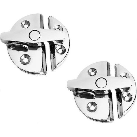 Serrure de porte de bateau en acier inoxydable marin 316, 2 pièces, verrou à rotation rond pour armoires hors-bord (1/4)