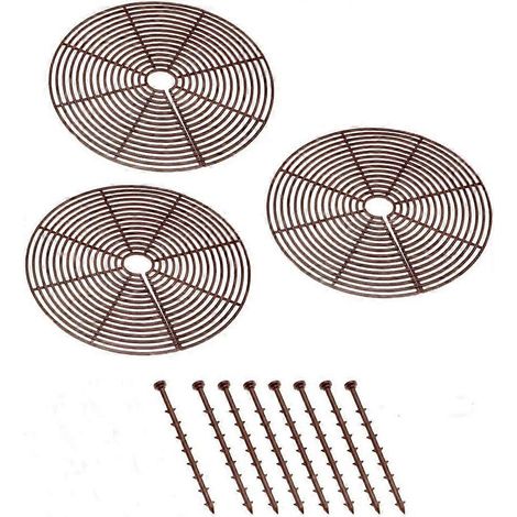 Pot de protection pour plantes, marron, lot de 3, diamètre 30 cm (marron) (1/5)