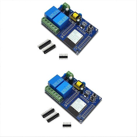 Carte de développement ESP32 WiFi et Bluetooth avec alimentation AC 220V et double relais pour (1/5)