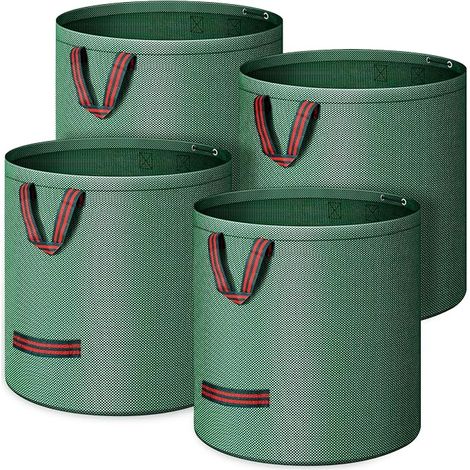 Bolsas de jardín de 272 L, bolsa de jardín, bolsa de jardín de tela de polipropileno plegable y lavable, 150 g/m2, apta para hojas, césped y residuos de jardín (1/5)