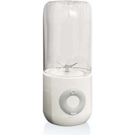 Mini frullatore portatile - 500 ml - Estrattore di succhi - Ricaricabile tramite USB - Ideale per i viaggi - Formato mini - Bianco