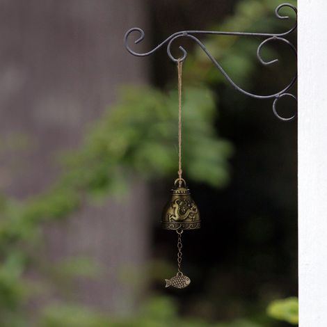 Set di campanelli eolici feng shui 4 campane con simboli fortunati