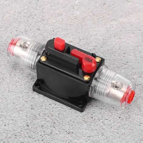 Amplificateur stéréo audio de voiture 12-24 V, porte-fusible de réinitialisation du disjoncteur, accessoires automobiles 100 A (1/5)