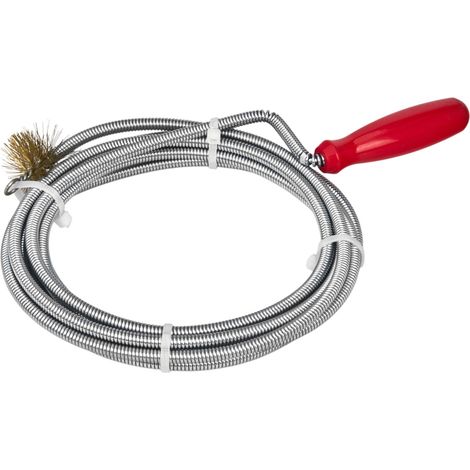 Abwasserrohrspirale mit Bürste 6 mm x 3 m KD11768 (1/5)