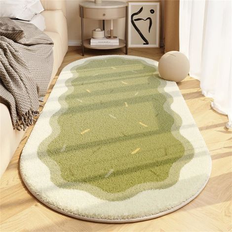 Liquidation Tapis ovales doux Ggdda pour chambre à coucher, tapis antidérapant pour salon, indispensables pour une chambre d'étudiant moderne - Compatibles avec la décoration d'Halloween (1/4)