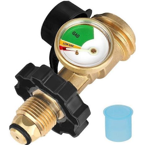 Indicateur de niveau de propane, manomètre universel pour propane, 105 mm, pour la cuisson en extérieur, utilisé pour la surveillance, adaptateur POL vers QCC. (1/5)