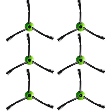 Paquete de 6 cepillos laterales para iRobot Roomba Serie I (i1+, i2+, i3+, i4+, i6+, i7+, i8+) y Serie J (j5+, j6+, j7+, j8+, j9+). (1/5)