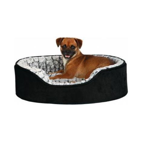 Trixie Orthopädisches Hundebett Chic Schwarz und Grau Komfortabel