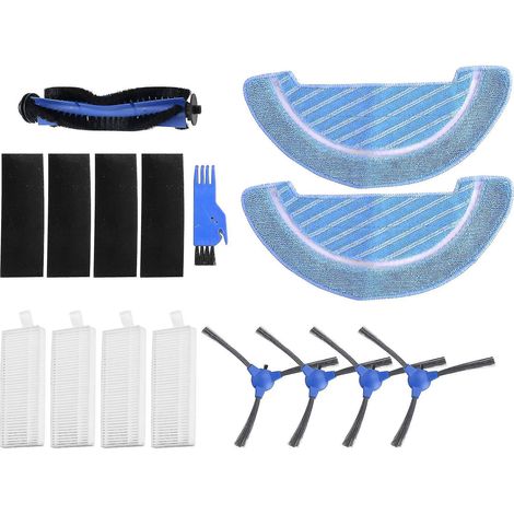 Brosse principale, brosse latérale, filtre HEPA, balai-serpillère pour Cecotec Conga 1090 1790 (1/4)