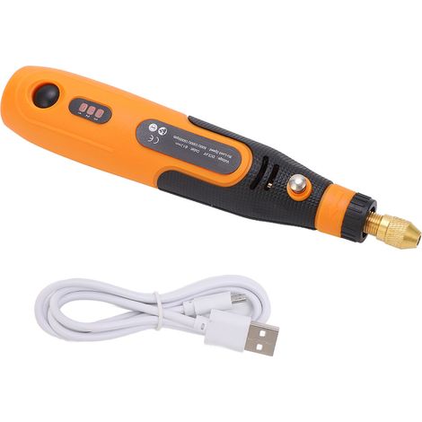 Electric Engraving Pen USB Rechargeable Cordless Rotary Tool 3 Gear Adjustment Low Noise Efficient Grinding Carving Pen