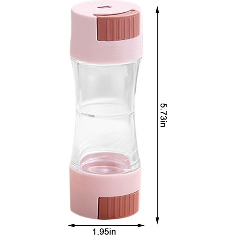 Pot À Épices Double Embout - Contenant Dosé 0.5 G Par Pression - Pour Cuisine Intérieure Et Barbecue Extérieur - 1 Pièce (1/5)