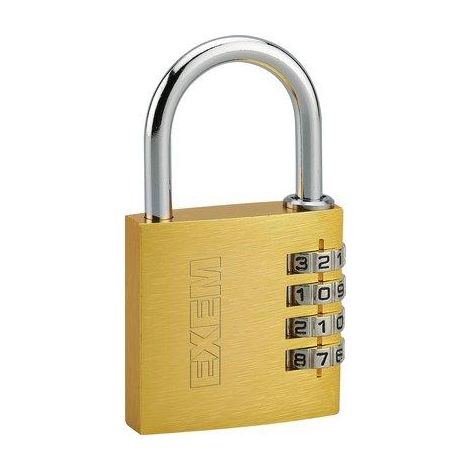 Cadenas à combinaison - Exem - 40 mm - 4 chiffres (1/4)