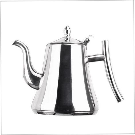 Bouilloire 1,2 L en acier inoxydable épais avec filtre - Théière, cafetière, bouilloire à eau froide - Usage hôtelier et restauration - Vente en gros (1/5)