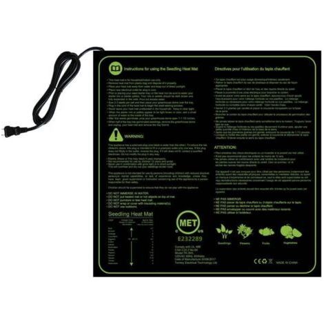 Heizmatte für Sämlinge mit Thermostat und NTC-Sonde, IP67 wasserdicht, 30 Watt, ideal für Indoor-Anbau, Heimbrauen und Fermentation, 50 cm x 52 cm (1/5)